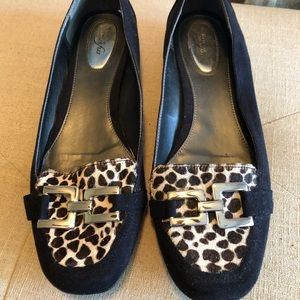 Anne Klein Flex Leopard Print Loafer Size 11